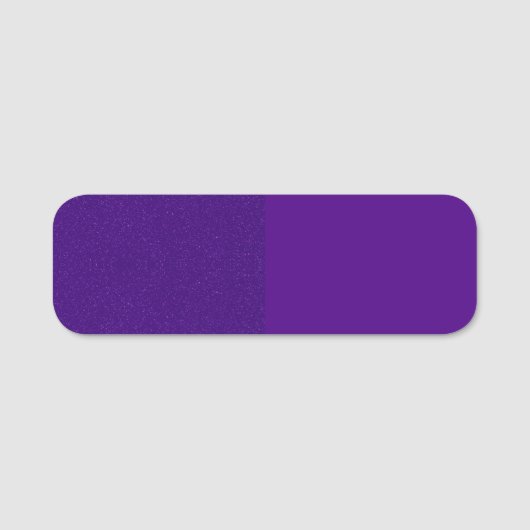Split Glitzer & Matte Lila Name Tag - Anpassen Namensschild (Vorderseite)