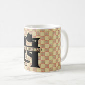 Split 'H' Cowboy Monogram Kaffeetasse (VorderseiteRechts)