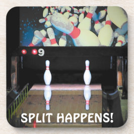 Split Happens Bowling Liga Untersetzer
