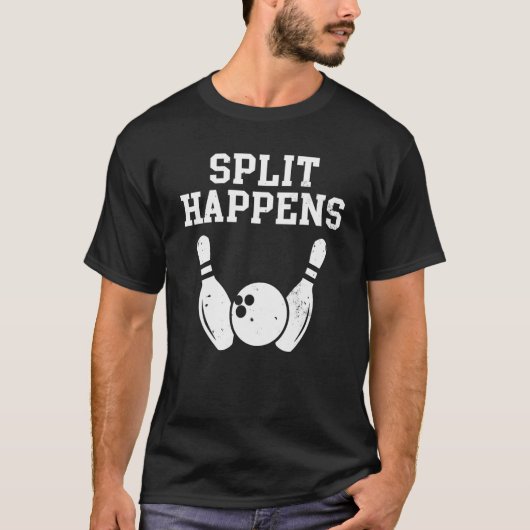 Split Happens Bowling T-Shirt (Vorderseite)