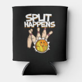 Split Happens - Funny Bowling Dosenkühler (Vorderseite)
