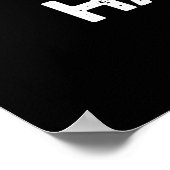 Split Happens Funny Bowling Pun Dark BG Poster (Ecke)