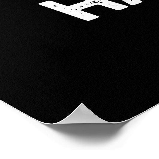 Split Happens Funny Bowling Pun Dark BG Poster (Ecke)