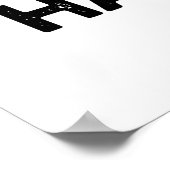 Split Happens Funny Bowling Pun Poster (Ecke)