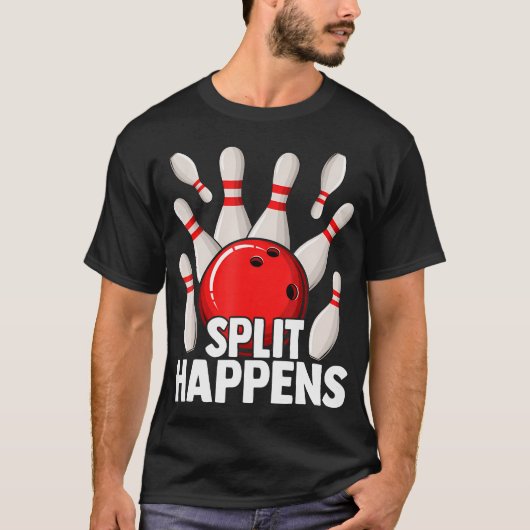 Split Happens Retro T-Shirt (Vorderseite)