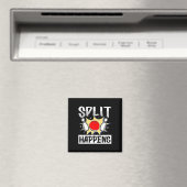 Split Happens - Unglaublich witzig Bowling-Sprichw Magnet (In Situ (Geschirrspüler))