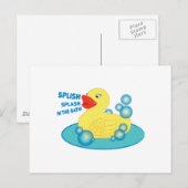 Split im Bad! Postkarte (Vorne/Hinten)