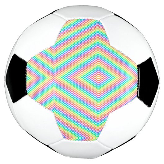 Split image showing a soccer ball design (Gedreht)