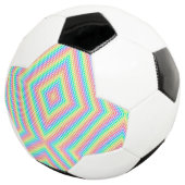 Split image showing a soccer ball design (Dreiviertel)