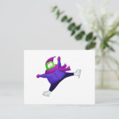 Split Jump Skaten Frog Postkarte (Stehend Vorderseite)