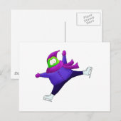 Split Jump Skaten Frog Postkarte (Vorne/Hinten)