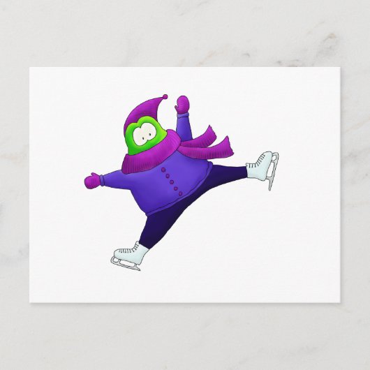 Split Jump Skaten Frog Postkarte (Vorderseite)