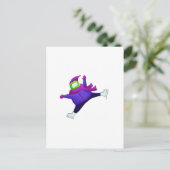 Split Jump Skaten Frog Postkarte (Stehend Vorderseite)