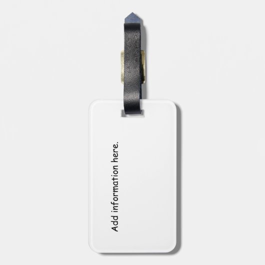 Split Kroatien Dalmatien Vintag Gepäckanhänger (Rückseite vertikal)