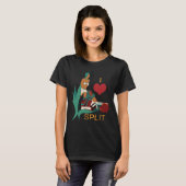Split Kroatien Herz Illustration Grün Reisen T-Shirt (Vorne ganz)
