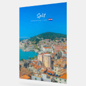 Split, Kroatien - Küstenstadt Acrylschild (Winkel)