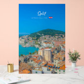 Split, Kroatien - Küstenstadt Acrylschild (Hochzeit)