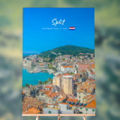 Split, Kroatien - Küstenstadt Acrylschild (Neutral)