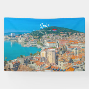 Split, Kroatien - Küstenstadt Banner