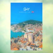 Split, Kroatien - Küstenstadt Fensteraufkleber (Blatt 3)