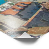 Split, Kroatien - Küstenstadt Fotodruck (Ecke)