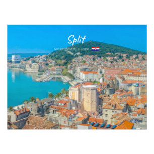 Split, Kroatien - Küstenstadt Fotodruck
