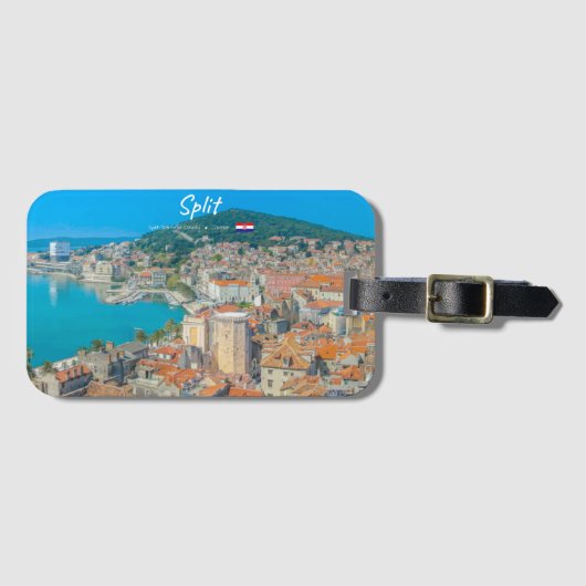 Split, Kroatien - Küstenstadt Gepäckanhänger (Vorderseite (Horizontal))
