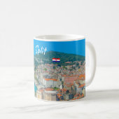 Split, Kroatien - Küstenstadt Kaffeetasse (VorderseiteRechts)