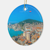 Split, Kroatien - Küstenstadt Keramik Ornament (Links)