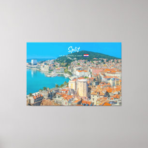Split, Kroatien - Küstenstadt Leinwanddruck