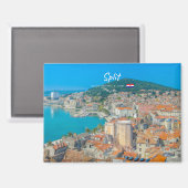 Split, Kroatien - Küstenstadt Magnet (Vorderseite/Rückseite)