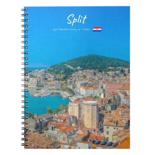 Split, Kroatien - Küstenstadt Notizblock (Vorderseite)