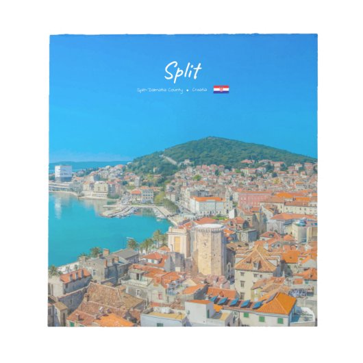 Split, Kroatien - Küstenstadt Notizblock (Vorderseite)