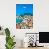 Split, Kroatien - Küstenstadt Poster (Heimbüro)
