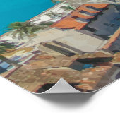 Split, Kroatien - Küstenstadt Poster (Ecke)
