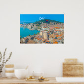 Split, Kroatien - Küstenstadt Poster (Küche)