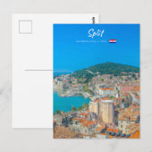 Split, Kroatien - Küstenstadt Postkarte (Vorne/Hinten)