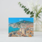 Split, Kroatien - Küstenstadt Postkarte (Stehend Vorderseite)