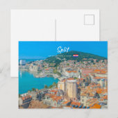Split, Kroatien - Küstenstadt Postkarte (Vorne/Hinten)