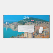 Split, Kroatien - Küstenstadt Schreibtischunterlage (Tastatur & Maus)
