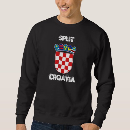 Split, Kroatien mit Wappen Sweatshirt (Vorderseite)