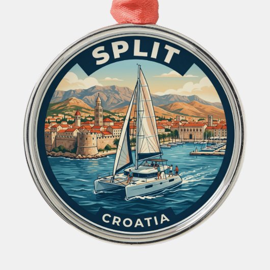 Split Kroatien Ornament Aus Metall (Vorne)
