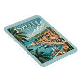 Split Kroatien Vintage Reise Magnet (Rechte Seite)