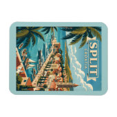 Split Kroatien Vintage Reise Magnet (Horizontal)