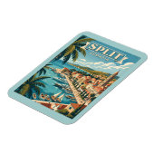 Split Kroatien Vintage Reise Magnet (Linke Seite)