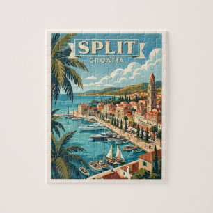 Split Kroatien Vintage Reise Puzzle