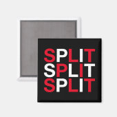 SPLIT Kroatische Flagge Magnet (Vorderseite/Rückseite)