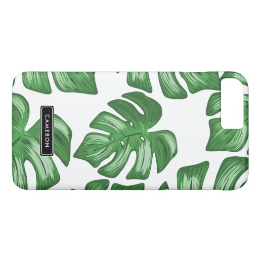 Split Leaf Philodendron Custom iPhone 8 Plus Fall Case-Mate iPhone Hülle (Rückseite (Horizontal))