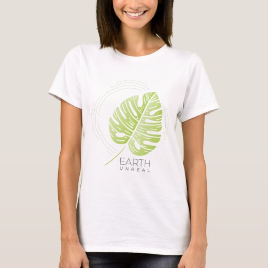 Split-leaf Philodendron Illustration T - Shirt (Vorderseite)