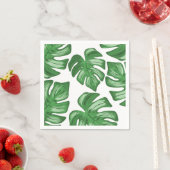 Split Leaf Philodendron Tropenpapier Napkins Serviette (Beispiel)